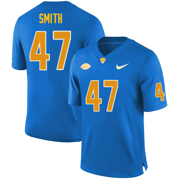 Men #47 Caden Smith Pitt Panthers College Football Jerseys Sale-Royal